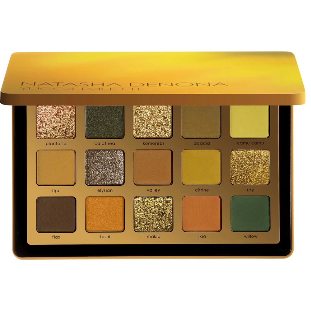 Natasha Denona Yucca Eyeshadow Palette - Vibrant Gold and Green Hues